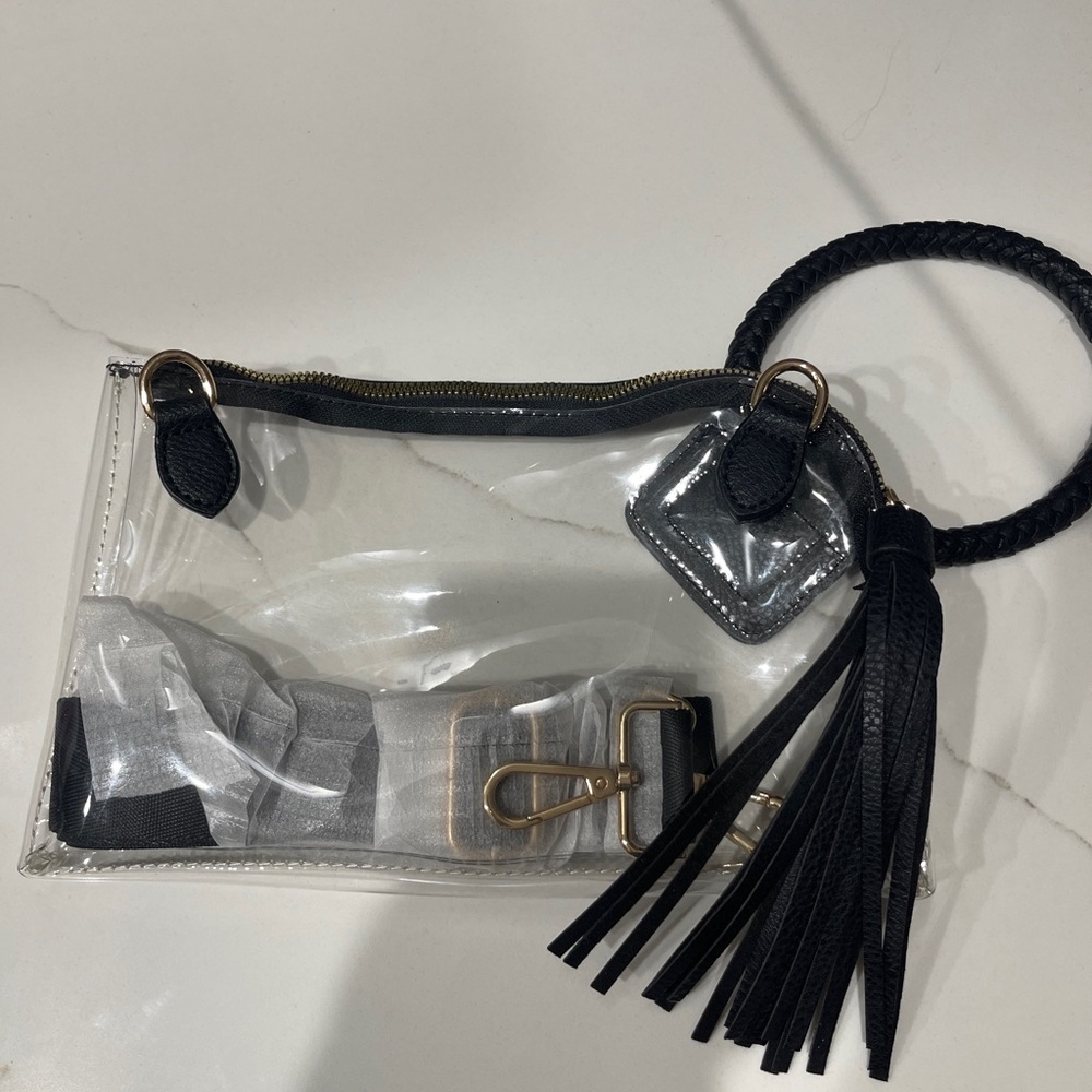 Clear clutch/crossbody bag